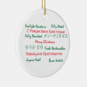 Meertalig vrolijk kerstfeest Ornament (Rechts)