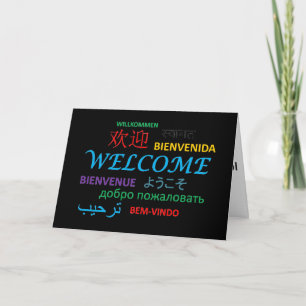 Meertalig welkom kaart