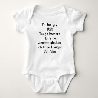 Meertalige Baby creeper - Ik heb honger Romper
