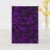 Meertalige bedankkaart International Design Kaart (Gele Bloem)