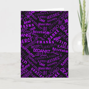 Meertalige bedankkaart International Design Kaart