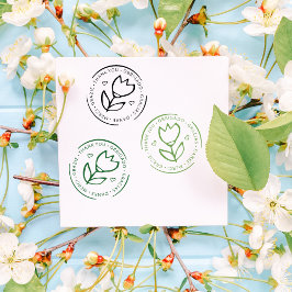 Meertalige bedankt, kleine zakelijke kutser rubberstempel