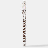 Meertalige chocolade-typografie Word Collage iPhone Hoesje (Linkerkant)