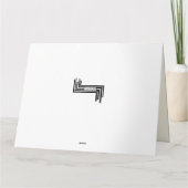 Meertalige Dank u Leopard Print Schoen Kaart (Achterkant)