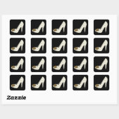 Meertalige Dank u Leopard Print Schoen Stickers (Vel)
