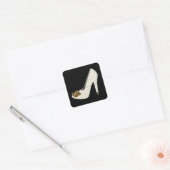 Meertalige Dank u Leopard Print Schoen Stickers (Envelop)