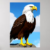 Meertalige eagle | AI Art. Poster (Voorkant)