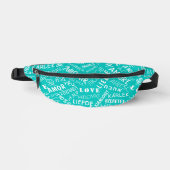 Meertalige Fanny Pack met Liefde Tekst Uw Kleuren Heuptasje (Voorkant)