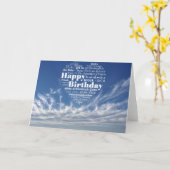 Meertalige geboortedag kaart (Gele Bloem)