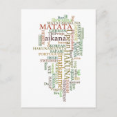 Meertalige Hakuna Matata Global Word Cloud Art Briefkaart (Voorkant)