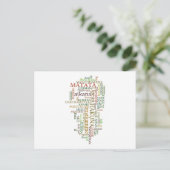 Meertalige Hakuna Matata Global Word Cloud Art Briefkaart (Staand voorkant)