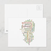 Meertalige Hakuna Matata Global Word Cloud Art Briefkaart (Voorkant / Achterkant)