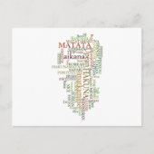 Meertalige Hakuna Matata Global Word Cloud Art Briefkaart (Voorkant)