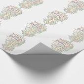 Meertalige Hakuna Matata Global Word Cloud Art Cadeaupapier (Hoek)