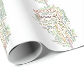 Meertalige Hakuna Matata Global Word Cloud Art Cadeaupapier (Rol Hoek)