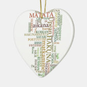 Meertalige Hakuna Matata Global Word Cloud Art Keramisch Ornament (Links)