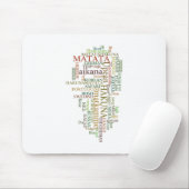Meertalige Hakuna Matata Global Word Cloud Art Muismat (Met muis)