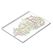 Meertalige Hakuna Matata Global Word Cloud Art Notitieboek (Linkerzijde)