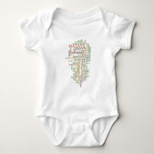 Meertalige Hakuna Matata Global Word Cloud Art Romper