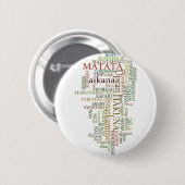 Meertalige Hakuna Matata Global Word Cloud Art Ronde Button 5,7 Cm (Voorkant /achterkant)