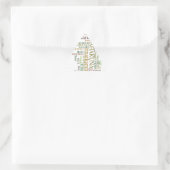 Meertalige Hakuna Matata Global Word Cloud Art Sticker (Tas)