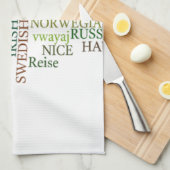 Meertalige Hakuna Matata Global Word Cloud Art Theedoek (Quarter Fold)