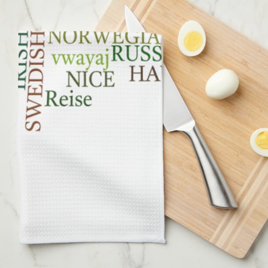 Meertalige Hakuna Matata Global Word Cloud Art Theedoek (Quarter Fold)