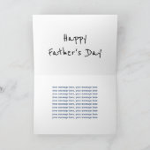 Meertalige Happy Vaderdag Kaart (Binnen)