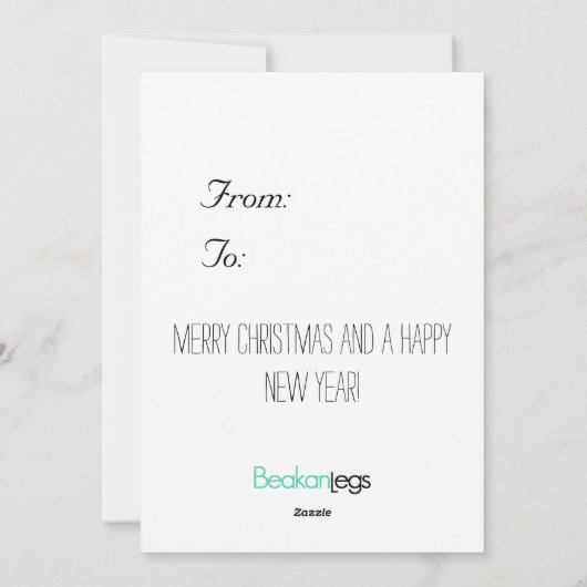 Meertalige kerst Kaart (Achterkant)