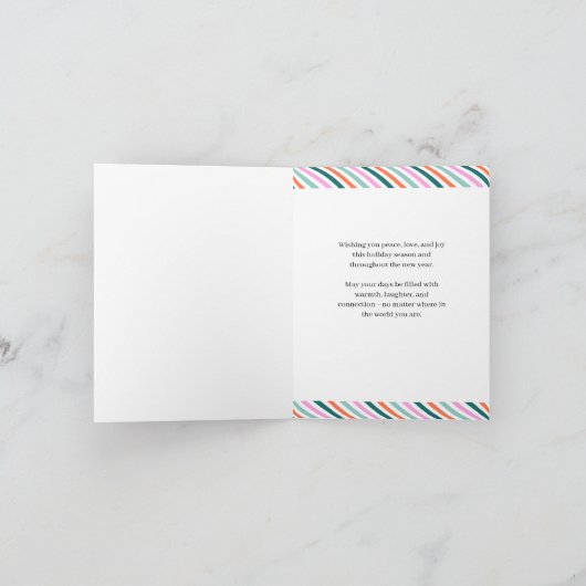 Meertalige Kerstgroet Tree Kaart (Binnen)