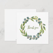 Meertalige krans dank u kaarten (Voorkant / Achterkant)