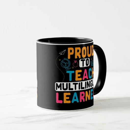 Meertalige leraar Linguïste taal ESL Mok (Voorkant rechts)