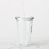 Meertalige Liefde - Mint Blauw Acryl Tumbler Drinkbeker (Links)
