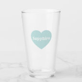 Meertalige Love Tumbler Mint Blauw Custom Design (Achterkant)
