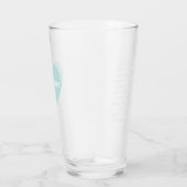 Meertalige Love Tumbler Mint Blauw Custom Design (Rechts)