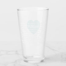 Meertalige Love Tumbler Mint Blauw Custom Design