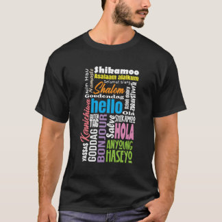 Meertalige meertalige linguïstisch linguïstisch t-shirt