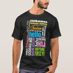 Meertalige meertalige linguïstisch linguïstisch t-shirt