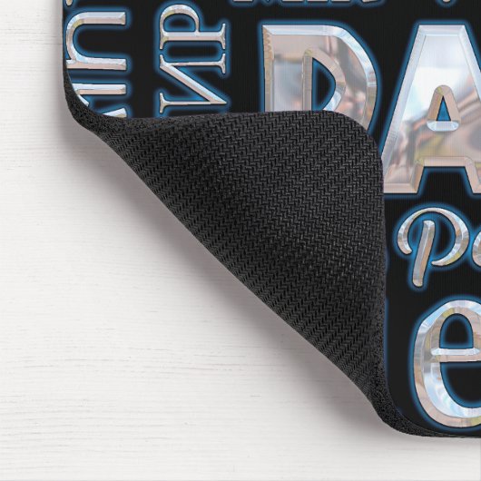 Meertalige muismat zwart en chroom (Hoek)