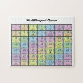Meertalige omeerteller legpuzzel (Horizontaal)