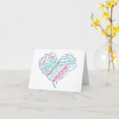 Meertalige onthaal aan het gastBriefkaart Kaart (Gele Bloem)