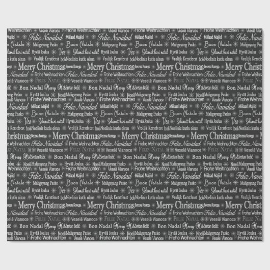 Meertalige pretkerst Thunder_Cove Cadeaupapier (Vlak)