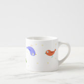 Meertalige vogels espresso kop (Rechts)