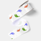 Meertalige vogels satijnen lint (Achterkant)
