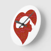 Meertalige vriendschapsklok ronde klok (Hoek)