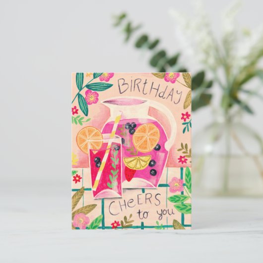 Meertaligheid op jaarbeurzen briefkaart (Staand voorkant)