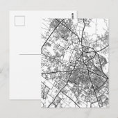 Meerut Uttar Pradesh City Map Briefkaart (Voorkant / Achterkant)