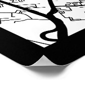 Meerut Uttar Pradesh City Map Poster (Hoek)