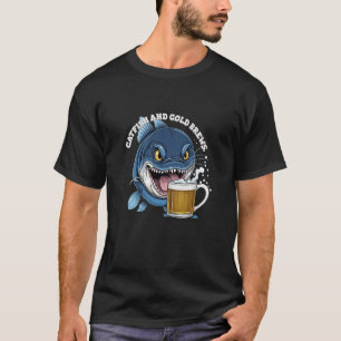 Meerval en koude biertjes Grappige visser bierlief T-shirt
