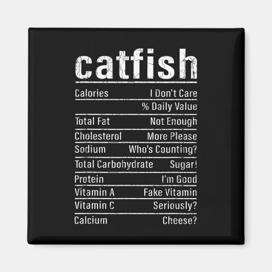 Meerval Feiten Grappige Visliefhebber Catfishing G Magneet (Voorkant)